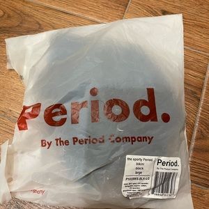 The sporty period by the period company  bikini large black underwear nwt